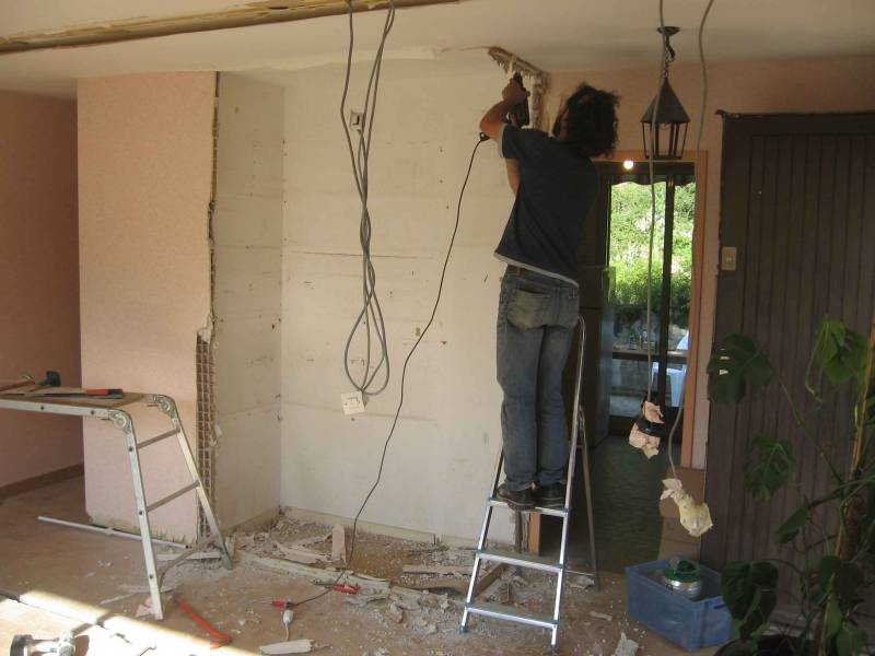 Entreprise pour poser de la toile de verre au plafond à Bordeaux, Mérignac, Talence, Cenon