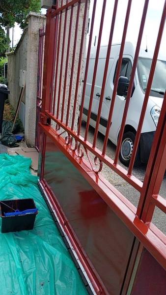 Rénovation de portail rouillé qui s'écaille à Pessac, Bordeaux, Talence, Mérignac